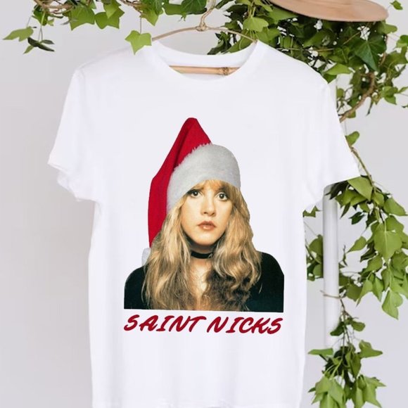 Tops - Christmas Saint Nicks Tee Shirt Stevie Nicks Santa Claus Tshirt